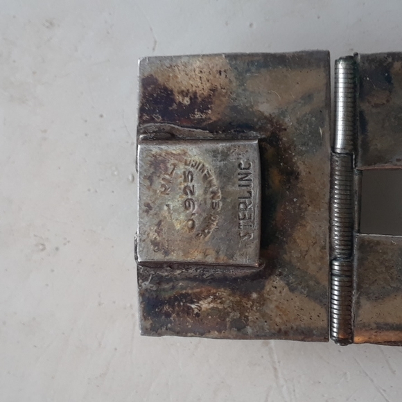 Vintage 1960s Mexican Sterling Silver Abalone Bracelet - Picture 12 of 13